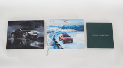 "Three Hardback Books: Breitling for Bentley Hardback Book and 2007 Pricelist. Rolls-Royce Wraith: The Strive for Perfection, Hardback book, 2013. Bentley Bentayga book, 2015