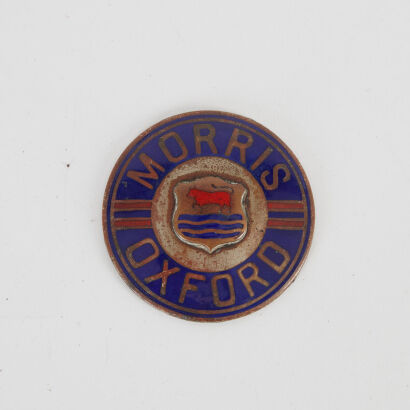 A Vintage Morris Oxford Car Badge