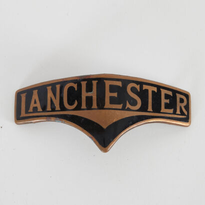 A Vintage Lanchester Car Badge