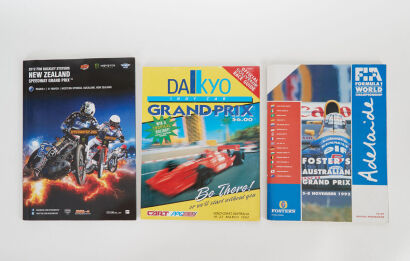 A lot of 4 Official Racing Programmes