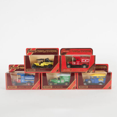 A lot of 5 Matchbox Models of Yesteryear