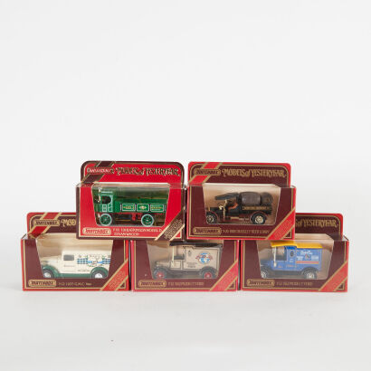 A lot of 5 Matchbox Models of Yesteryear