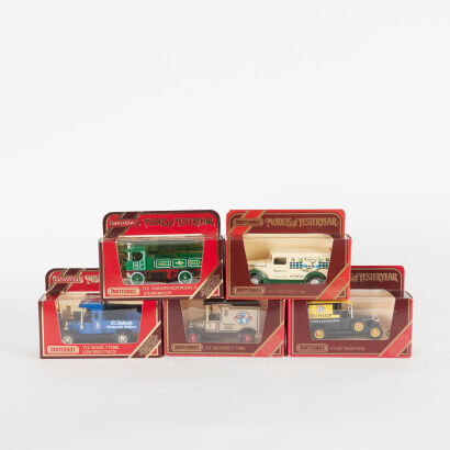 A lot of 5 Matchbox Models of Yesteryear