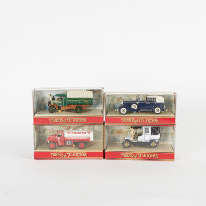 A lot of 4 Matchbox Models of Yesteryear