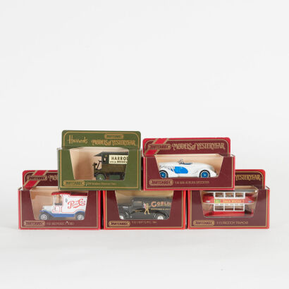 A lot of 5 Matchbox Models of Yesteryear