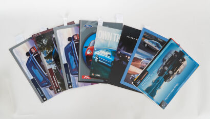 A lot of 10 Ford Sales Brochures