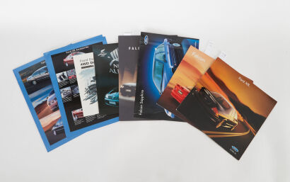 A lot of 10 Ford Sales Brochures