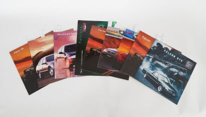 A lot of 10 Ford Sales Brochures