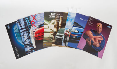 A lot of 10 Ford Sales Brochures