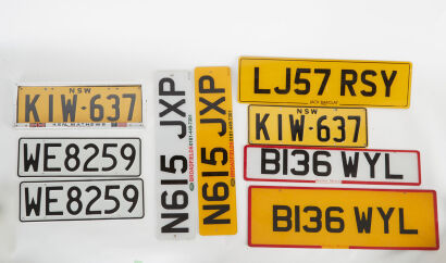 A Lot of Number Plates