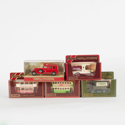 A lot of 5 Matchbox Models of Yesteryear