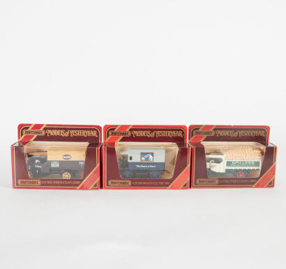 A lot of 3 Matchbox Models of Yesteryear