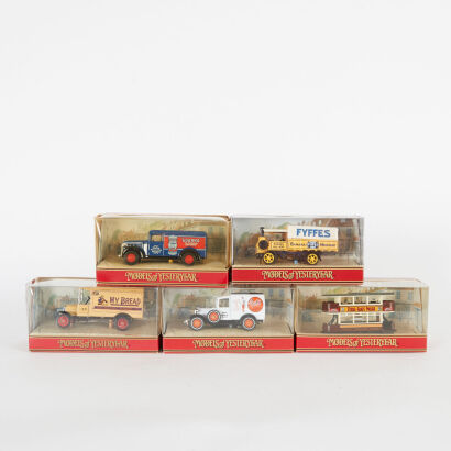 A lot of 5 Matchbox Models of Yesteryear