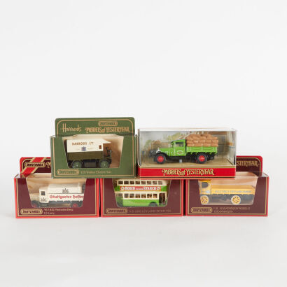 A lot of 5 Matchbox Models of Yesteryear