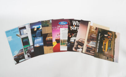 A lot of 10 Ford Sales Brochures