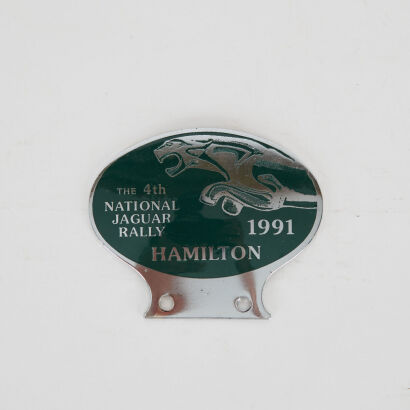 A Jaguar Rally Hamilton Car Badge