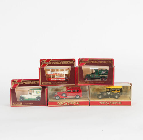 A lot of 5 Matchbox Models of Yesteryear