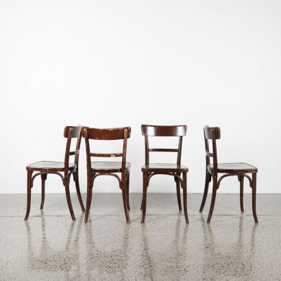 A Set Of Four Thonet Chairs