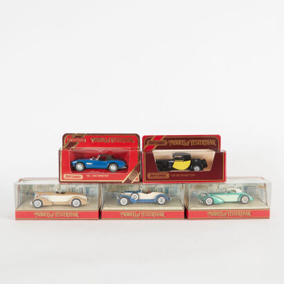 A lot of 5 Matchbox Models of Yesteryear