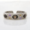 Judith Ripka Sterling Silver, Gemstone Bangle