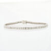 Rhodium Plated, 18ct Yellow Gold, 3.25ct Princess Cut, Diamond Tennis Bracelet