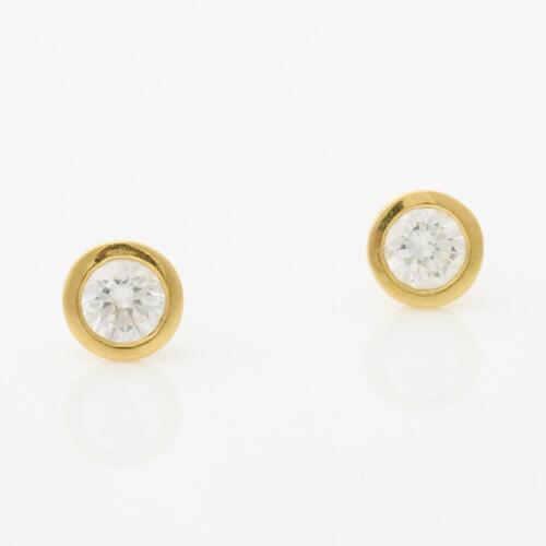 18ct Yellow Gold, 1.00ct Diamond Stud Earrings