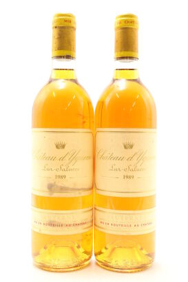 (2) 1989 Chateau d'Yquem, Sauternes [JR19]