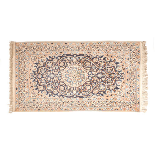 A Hand-Knotted Persian Qum Rug