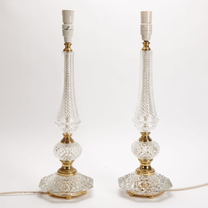 A Pair of Crystal Lamps