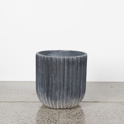 A Large Planter In Grey