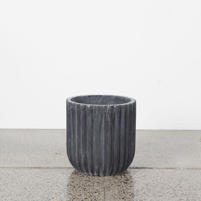 A Small Planter In Grey