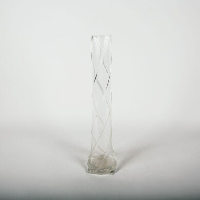 An Italian Blown Glass Twist Vase By IVV