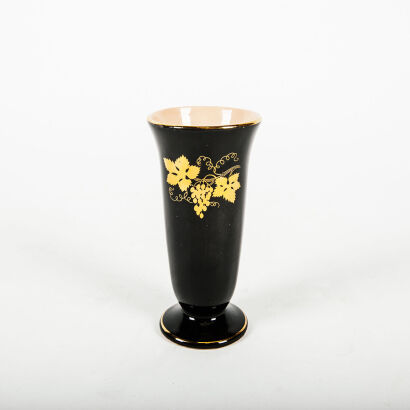 A Rare Black Titian P.7 Vase