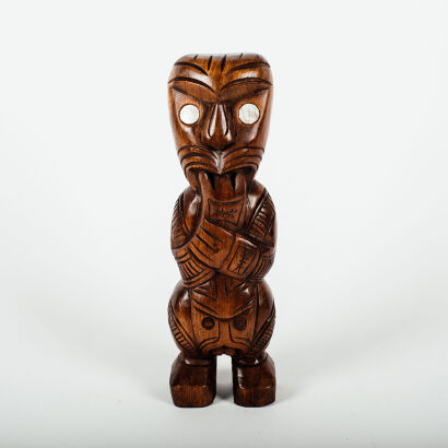 A Large Vintage Carved Tekoteko
