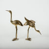 A Pair Of Large Mid Century Brass Herons - 2