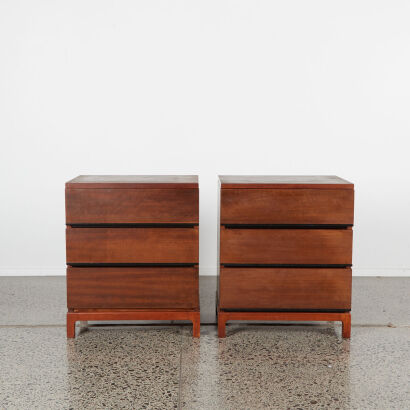 A Pair Of Mid-Century Bedside Drawers