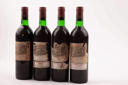 (4) 1976 Chateau Lafite Rothschild, Pauillac (TS) (HSL) (TL) (TOL) ♦