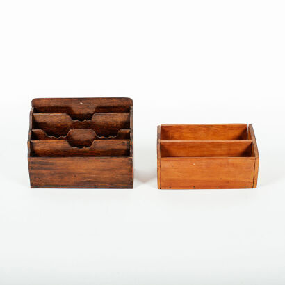 A Pair Of Vintage Letter Holders