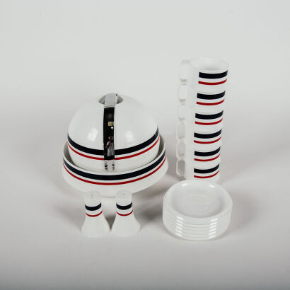 A Vintage Pagoda Set By Paolo Tilche For Guzzini