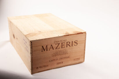 (12) 2003 Chateau Mazeris, Canon Fronsac (OWC) ♦