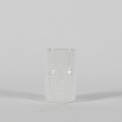 A Small Thomas Op-art Blutenfest German White Ceramic Vase