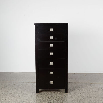 A Contemporary Seven Drawer Tall Boy