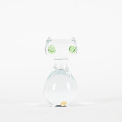 A Nybro Sweden Glass Paper Weight