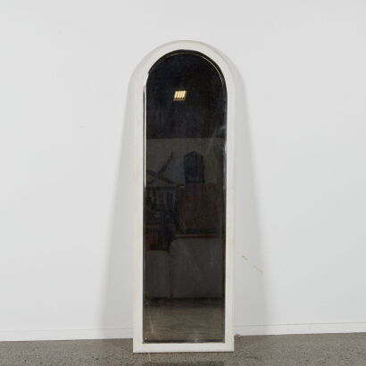A Vintage Bevelled Arch Mirror