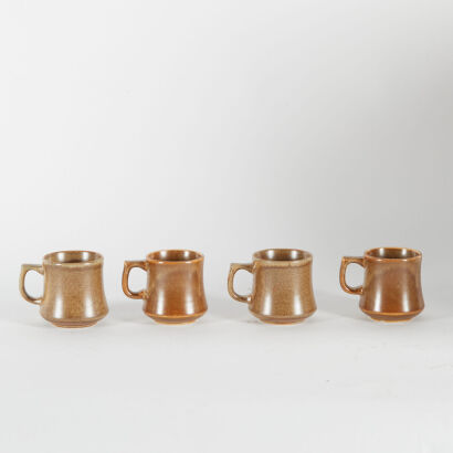 A Set Of Four Temuka Coffee Cups