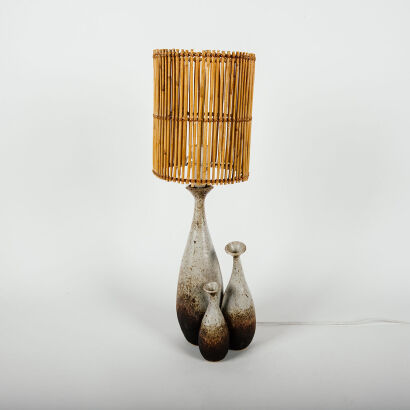 An Organic Form Ian Firth Ceramic Lamp
