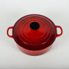 A Red Le Crueset 20 Cast Iron Lidded Pot - 2