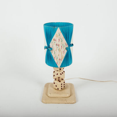 A Vintage Dice Lamp