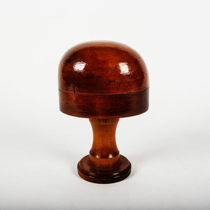 An Antique Colonial New Zealand Wooden Hat Block