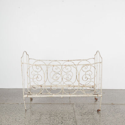 A French Antique Iron Cot